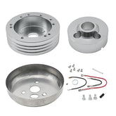 GSTP 5 & 6 Hole Steering Wheel Polished Hub Adapter for Flaming River,Ididit,GM,Chevy